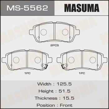 MASUMA MS-5562 - Brake Shoe Set autospares.lv