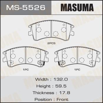 MASUMA MS-5526 - Brake Shoe Set autospares.lv