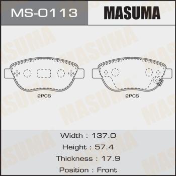 MASUMA MS-0113 - Brake Shoe Set autospares.lv