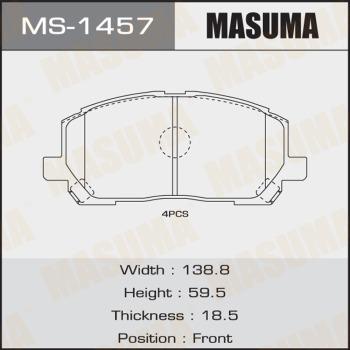 MASUMA MS-1457 - Brake Shoe Set autospares.lv