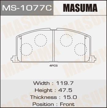 MASUMA MS-1077 - Brake Shoe Set autospares.lv