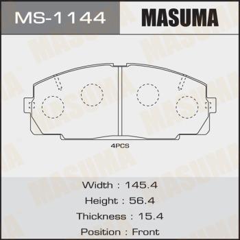 MASUMA MS-1144 - Brake Shoe Set autospares.lv