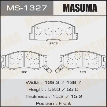 MASUMA MS-1327 - Brake Shoe Set autospares.lv