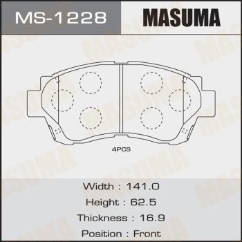 MASUMA MS-1228 - Brake Shoe Set autospares.lv