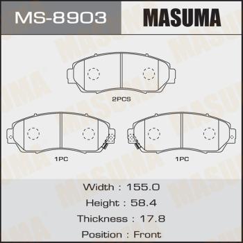 MASUMA MS-8903 - Brake Shoe Set autospares.lv