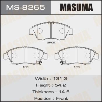 MASUMA MS-8265 - Brake Shoe Set autospares.lv