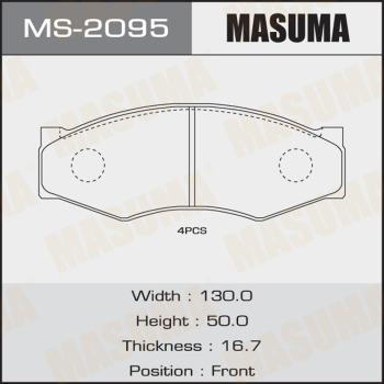 MASUMA MS-2095 - Brake Shoe Set autospares.lv