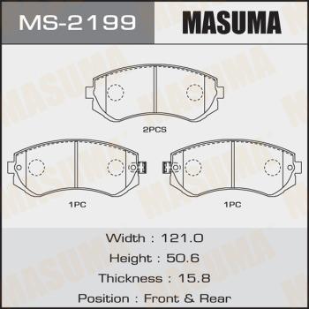 MASUMA MS-2199 - Brake Shoe Set autospares.lv