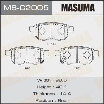 MASUMA MS-C2005 - Brake Shoe Set autospares.lv