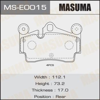 MASUMA MS-E0015 - Brake Shoe Set autospares.lv