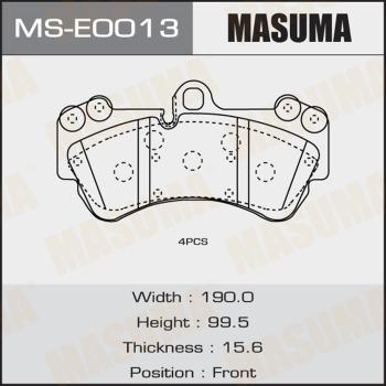 MASUMA MS-E0013 - Brake Shoe Set autospares.lv