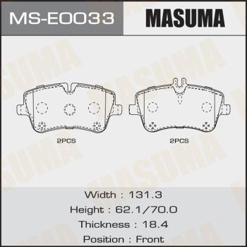 MASUMA MS-E0033 - Brake Shoe Set autospares.lv