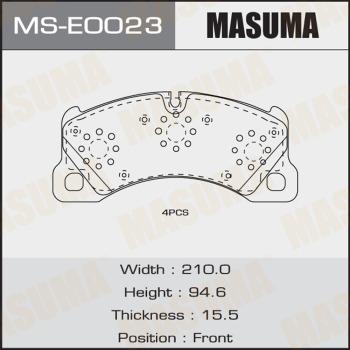 MASUMA MS-E0023 - Brake Shoe Set autospares.lv