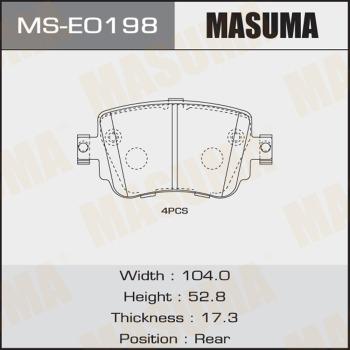 MASUMA MS-E0198 - Brake Shoe Set autospares.lv