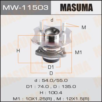 MASUMA MW11503 - Wheel Hub autospares.lv