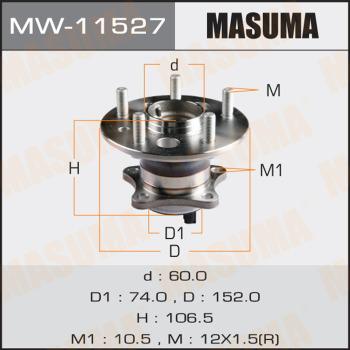 MASUMA MW-11527 - Wheel Hub autospares.lv