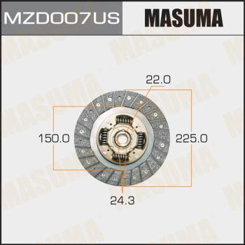 MASUMA MZD007US - Clutch Disc autospares.lv