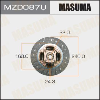 MASUMA MZD087U - Clutch Disc autospares.lv