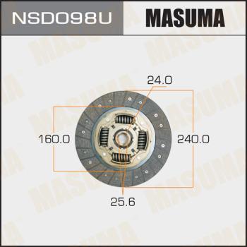 MASUMA NSD098U - Clutch Disc autospares.lv