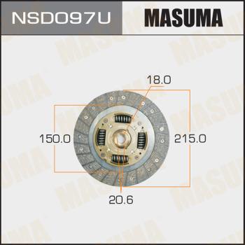 MASUMA NSD097U - Clutch Disc autospares.lv