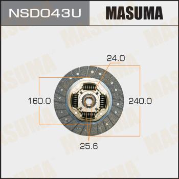 MASUMA NSD043U - Clutch Disc autospares.lv