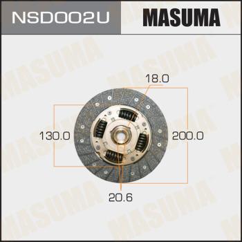 MASUMA NSD002U - Clutch Disc autospares.lv