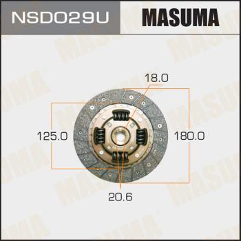 MASUMA NSD029U - Clutch Disc autospares.lv