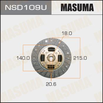 MASUMA NSD109U - Clutch Disc autospares.lv