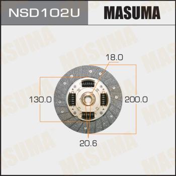 MASUMA NSD102U - Clutch Disc autospares.lv