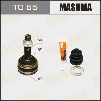 MASUMA TO-55 - Joint Kit, drive shaft autospares.lv