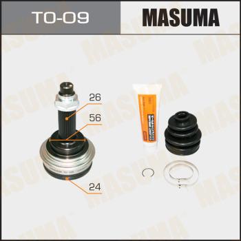 MASUMA TO09 - Joint Kit, drive shaft autospares.lv