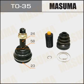 MASUMA TO-35 - Joint Kit, drive shaft autospares.lv