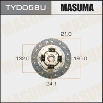 MASUMA TYD058 - Clutch Disc autospares.lv
