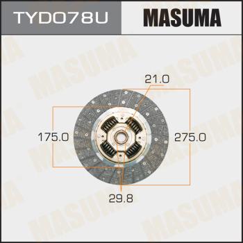 MASUMA TYD078U - Clutch Disc autospares.lv