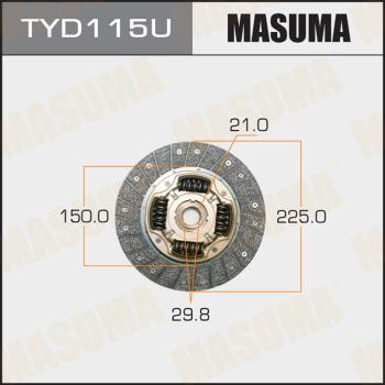 MASUMA TYD115U - Clutch Disc autospares.lv