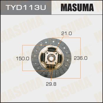 MASUMA TYD113U - Clutch Disc autospares.lv
