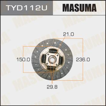 MASUMA TYD112U - Clutch Disc autospares.lv