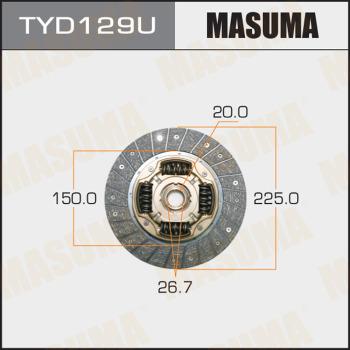 MASUMA TYD129U - Clutch Disc autospares.lv