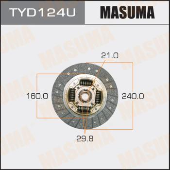 MASUMA TYD124U - Clutch Disc autospares.lv