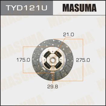 MASUMA TYD121U - Clutch Disc autospares.lv