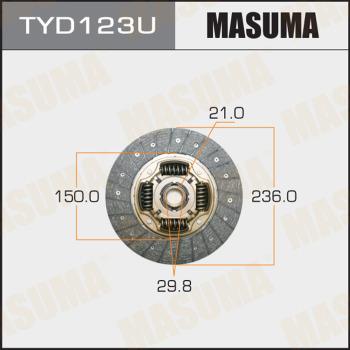 MASUMA TYD123U - Clutch Disc autospares.lv