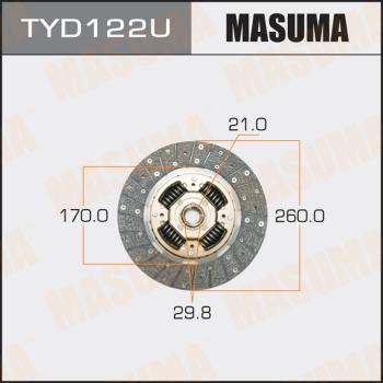 MASUMA TYD122U - Clutch Disc autospares.lv