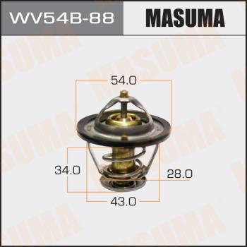 MASUMA WV54B-88 - Coolant thermostat / housing autospares.lv