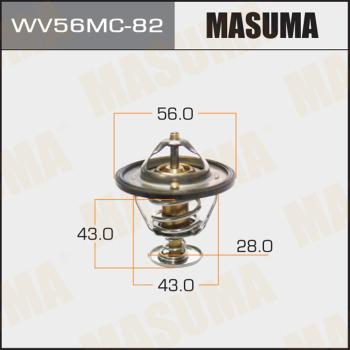 MASUMA WV56MC-82 - Coolant thermostat / housing autospares.lv