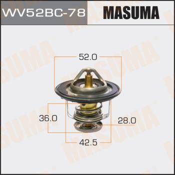 MASUMA WV52BC78 - Coolant thermostat / housing autospares.lv