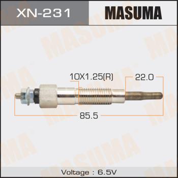 MASUMA XN-231 - Glow Plug autospares.lv