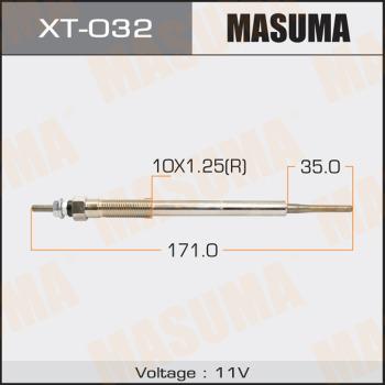 MASUMA XT032 - Glow Plug autospares.lv