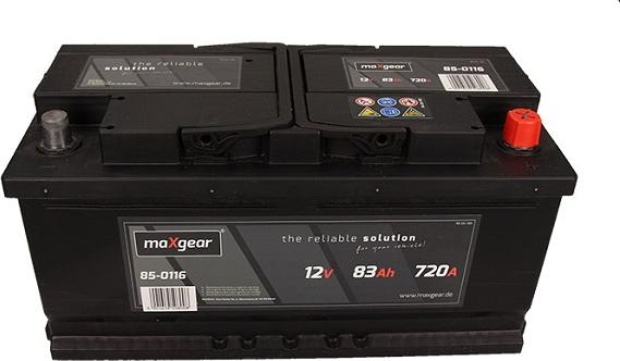 Maxgear 583400072 D722 - Starter Battery autospares.lv