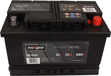 Maxgear 572409068 D722 - Starter Battery autospares.lv