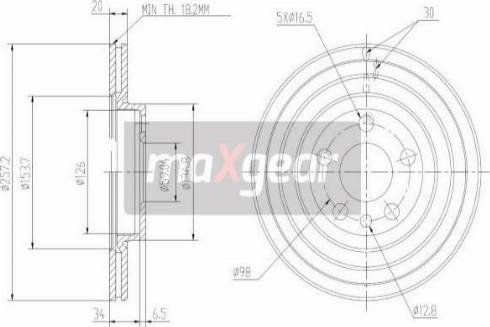 Maxgear 19-0999MAX - Brake Disc autospares.lv